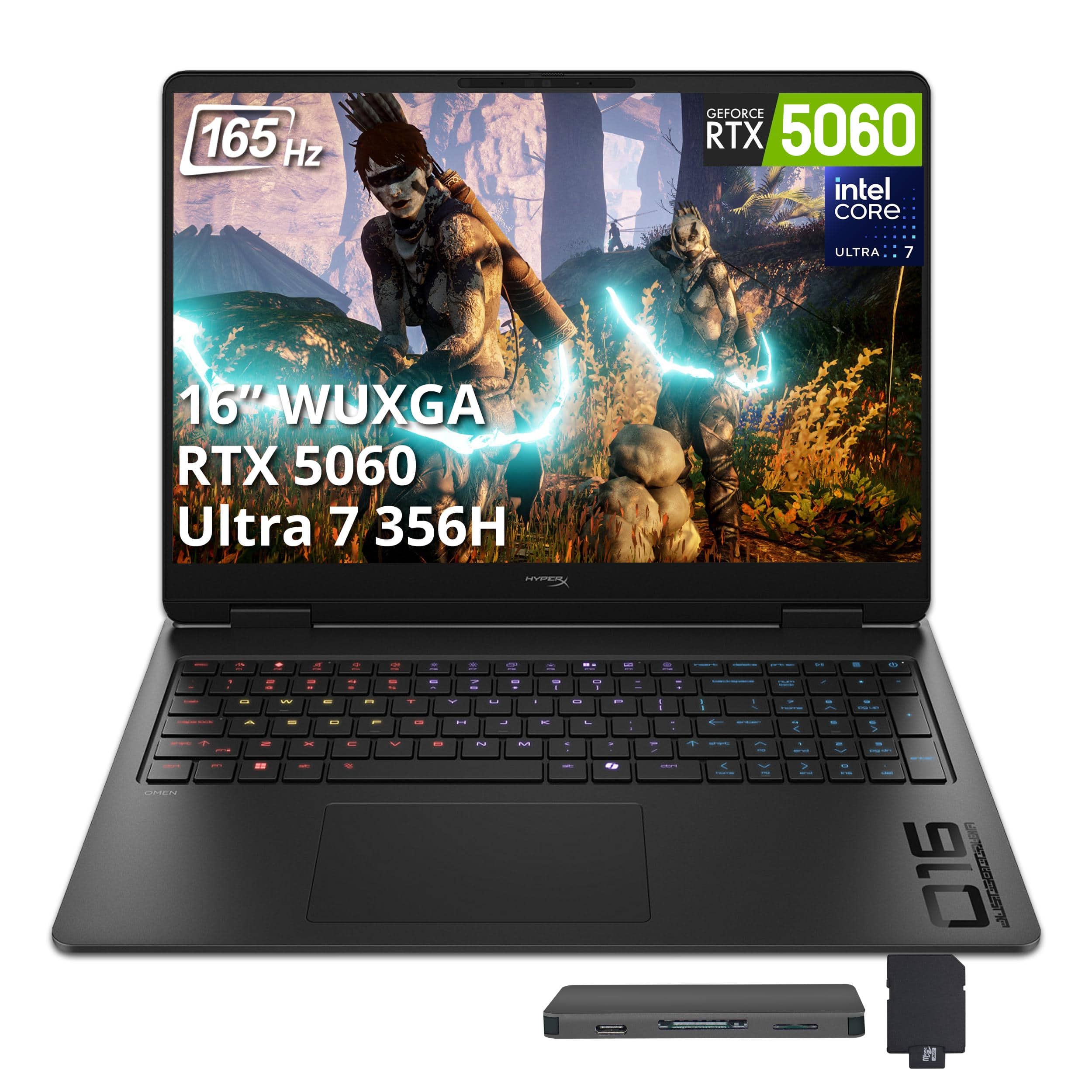"HyperX - Upgraded - HP OMEN 16"" 2K Gaming Laptop,Intel Core Ultra 7 356H,32GB RAM,1TB SSD+1TB Dock Set,GeForce RTX 5060,Win 11 Pro - Shadow Black" price history on PriceWatchPro