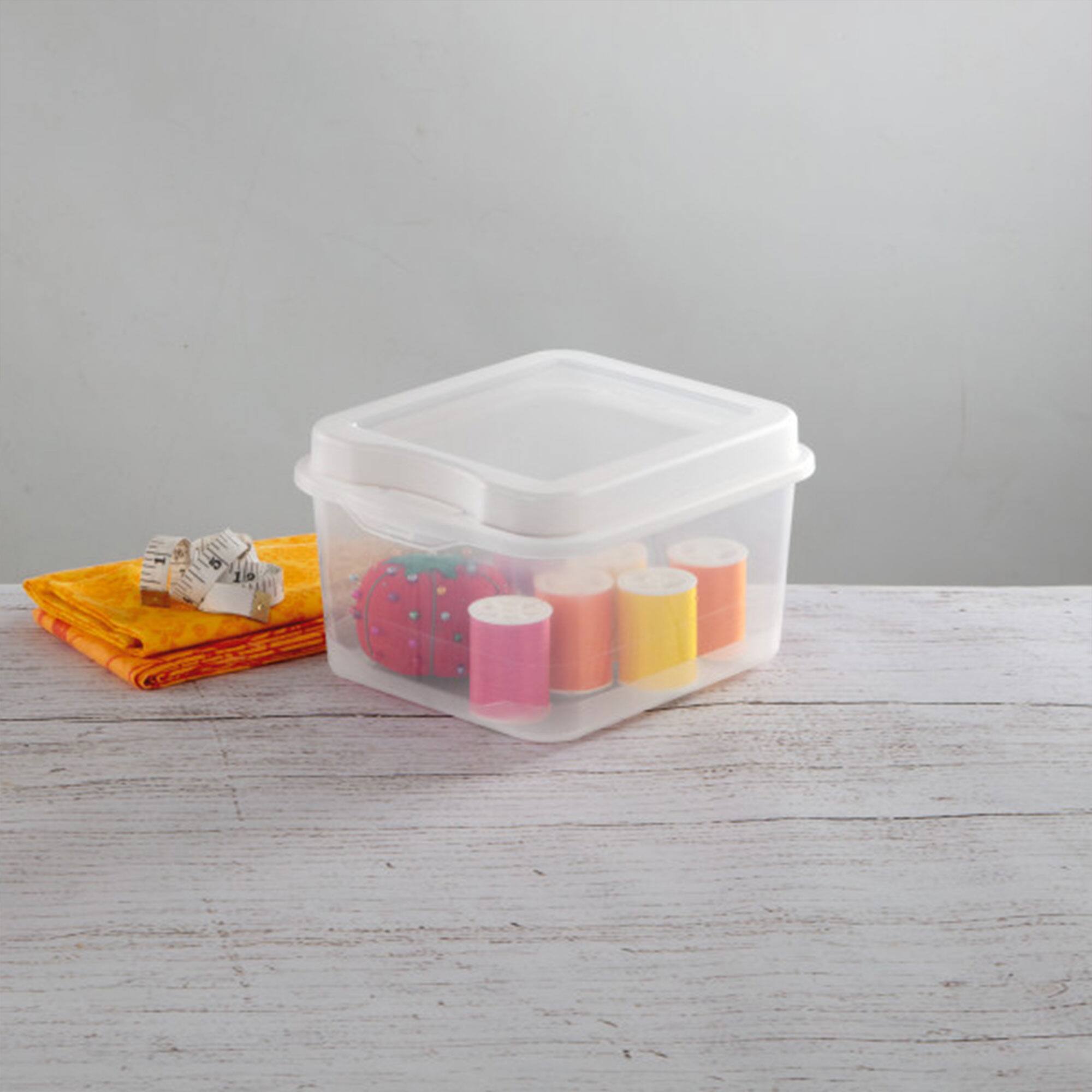 Alt View 3. Sterilite - Sterilite Clear Plastic Flip Top Latching Storage Box Container w/ Lid (36 Pack).