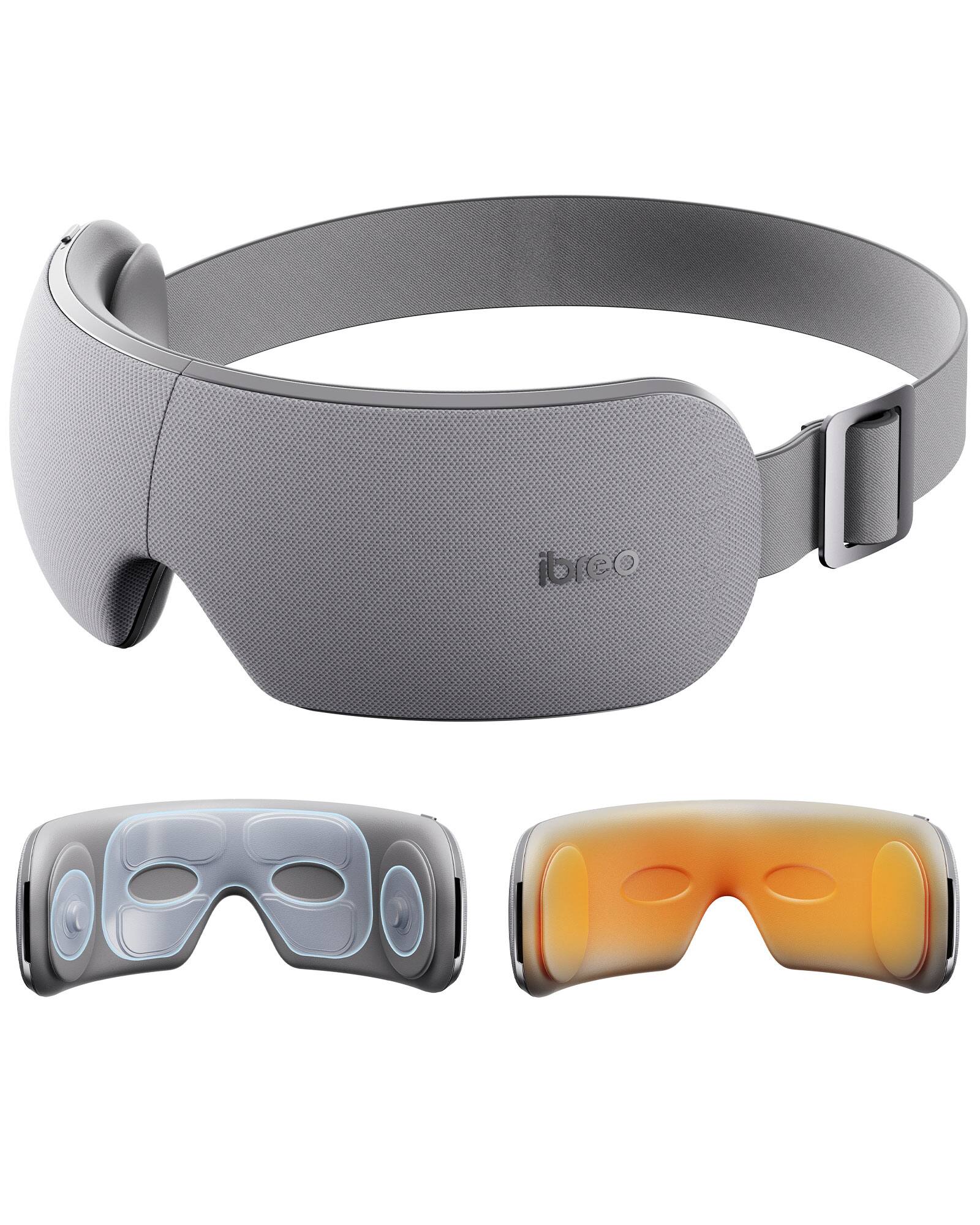 Angle. iBreo - Care MG 5 Eye Massager with Heat & Timer - Gray.