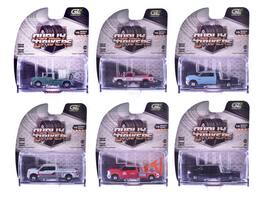 "Dually Drivers" Series 16 Set of 6 Trucks 1/64 Diecast Model Car by Greenlight - Multicolor