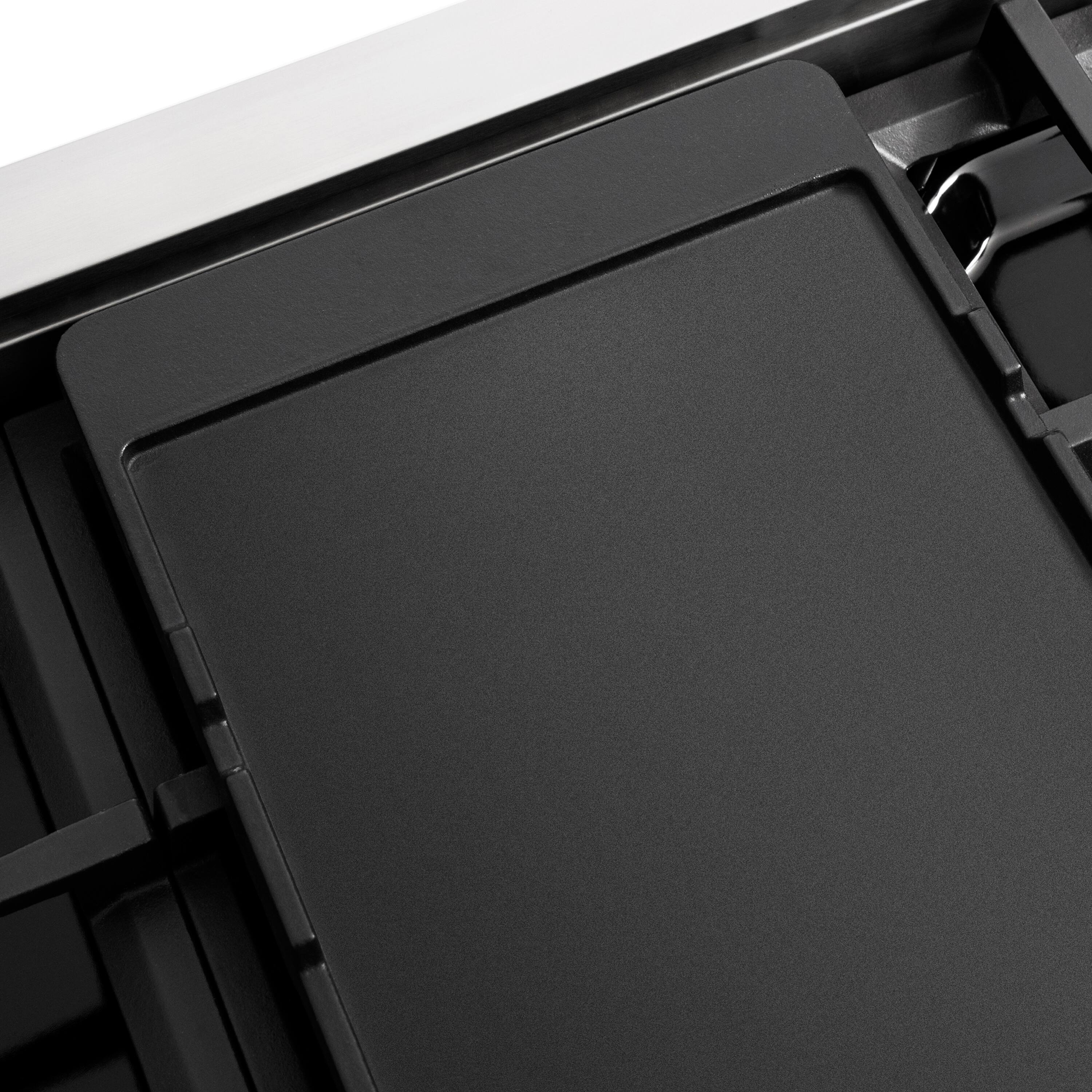 Alt View 15. ZLINE - ZLINE Autograph 48 in. 6.7 Cu. Ft. Freestanding Paramount DuoPro Gas Range in Stainless Steel with Gold Helix Handles - Stainless Steel.