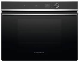 Fisher & Paykel - Contemporary 30-in Combination steam oven with 23 funtions, touch display, compact in - Stainless Steel