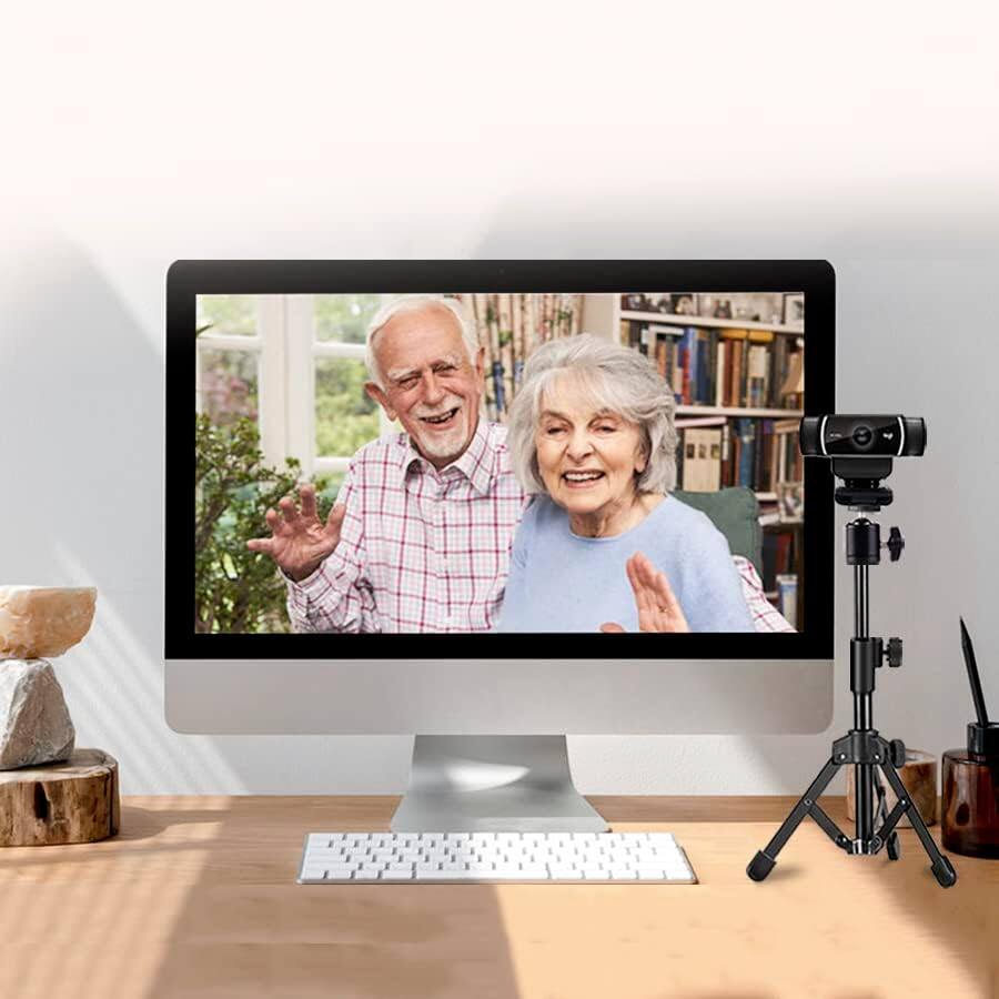 Alt View 3. Schertz - Extendable Desktop Webcam Tripod Stand for Cameras, Phones, and Webcams, Compatible with Logitech C920/C922/C930/C925e/C.