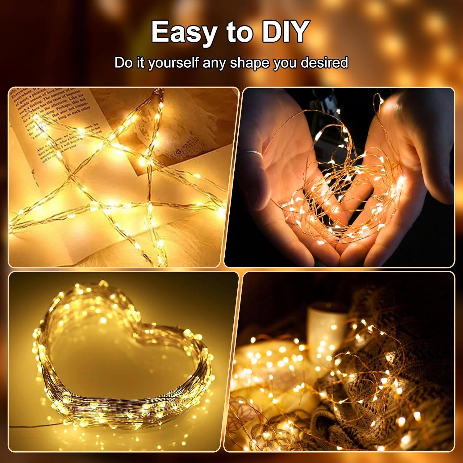 Easy to DIY  
Do it yourself any shape you desired