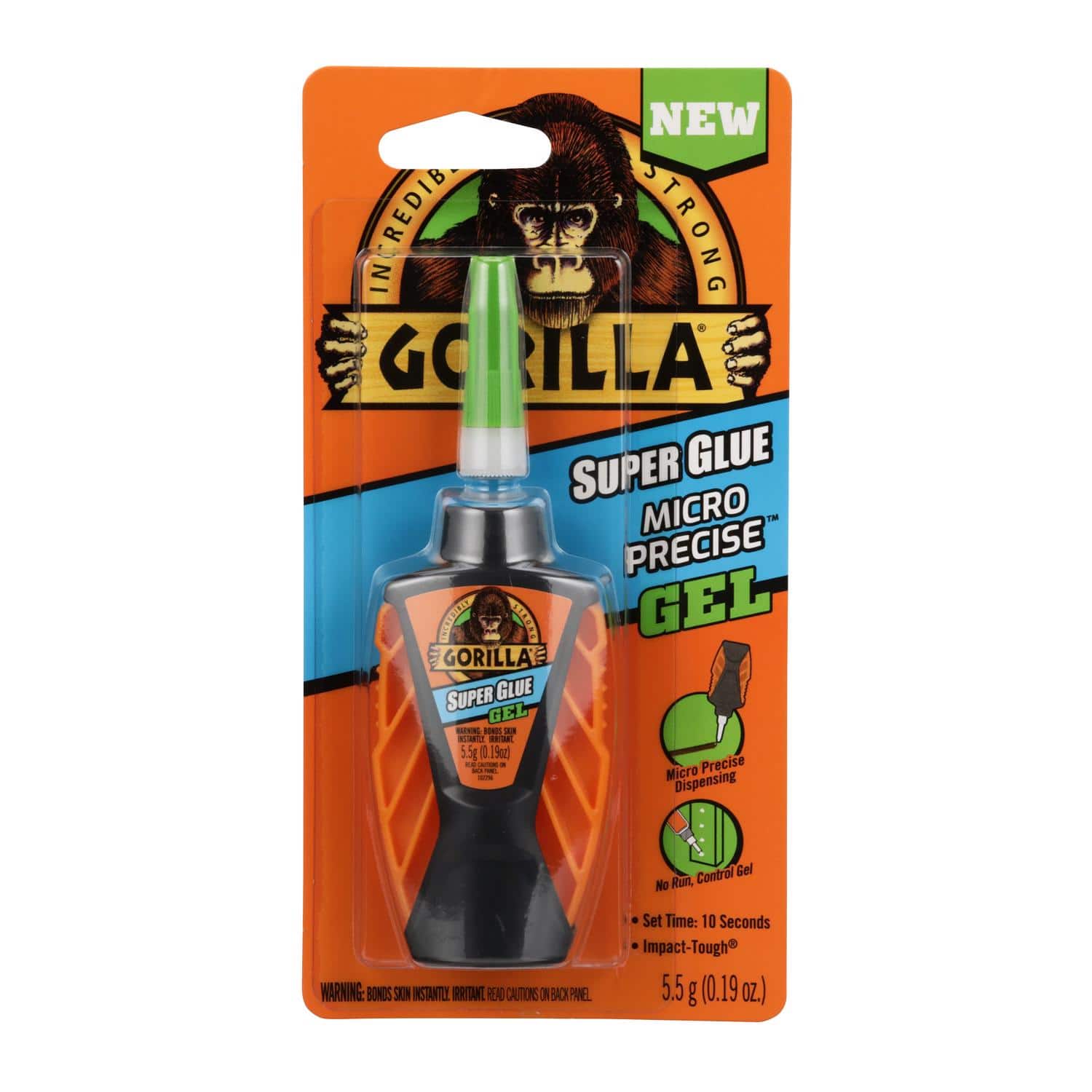 Gorilla - Micro Precise High Strength Hybrid Adhesive Translucent Super Glue 5.5 gm