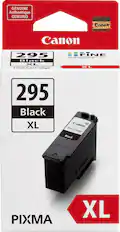Sure, here is the corrected and grouped text from the image:
---
**GENUINE Authentique GENUINO**
**Canon**
**295 Black XL**
**FINE Cartridge**
**PIXMA**
**Canon**
**295 Black XL**
**FINE Cartridge**
**XL**
**Canon**
**FINE Cartridge**
**Black**
**Canon**
**PIXMA**
**XL**
---
This text is organized to reflect the information presented in the image.