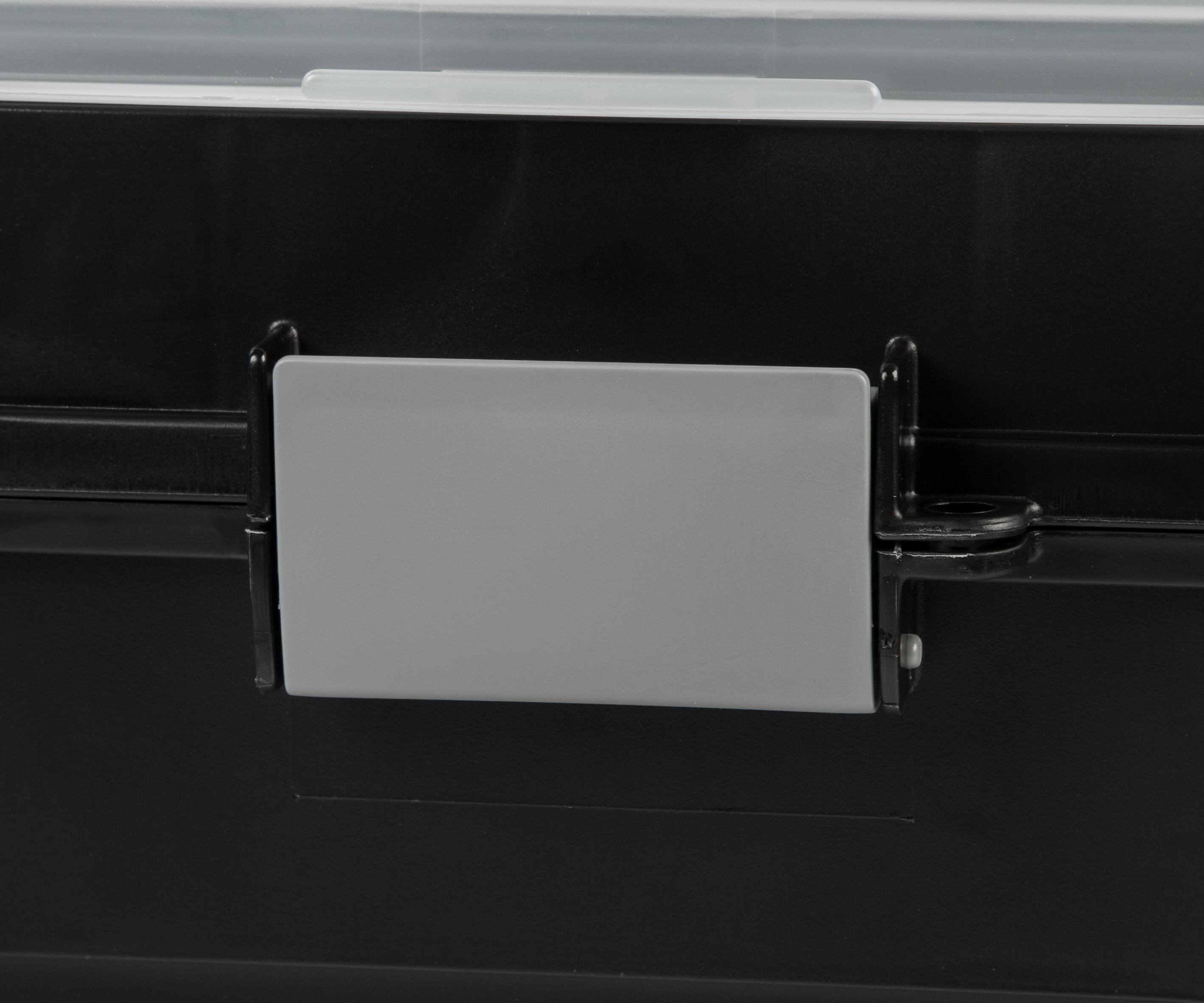 IRIS USA Portable Letter Size File Box with Handle for Hanging Folders ...