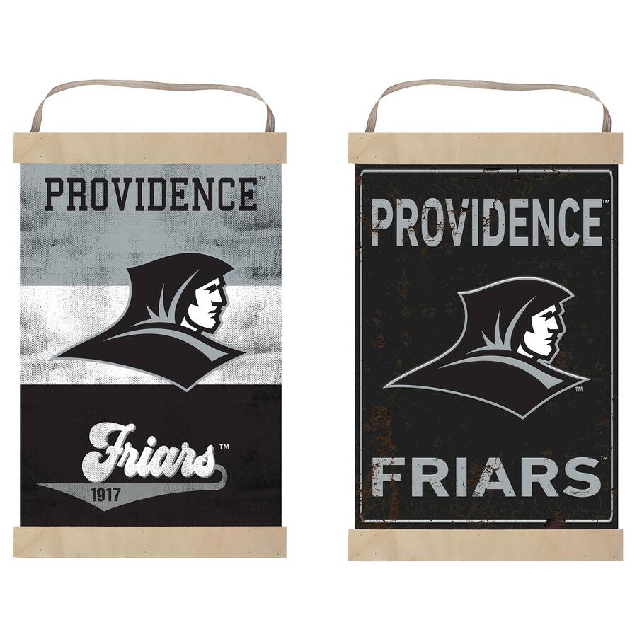 Friars Sign Jardine Providence Friars Reversible Retro Logo Banner Sign Black ...
