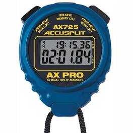 Accusplit - AX725 Pro Memory Professional Stopwatch with 16 Dual Split Memory | Precise and Reliable Million Cycle Switches - Blue
