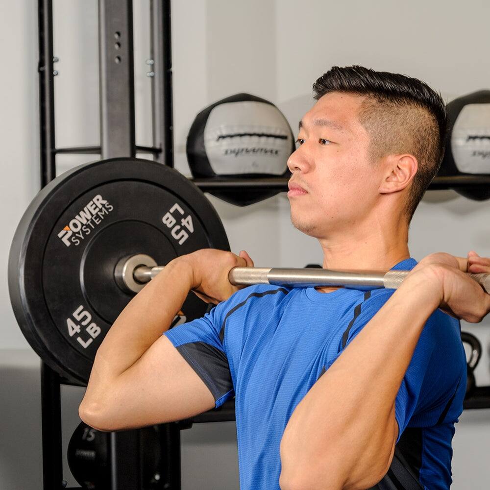 Alt View 2. Power Systems - Power Systems Short 60" Olympic Bar, 275 lb Capacity - Silver.