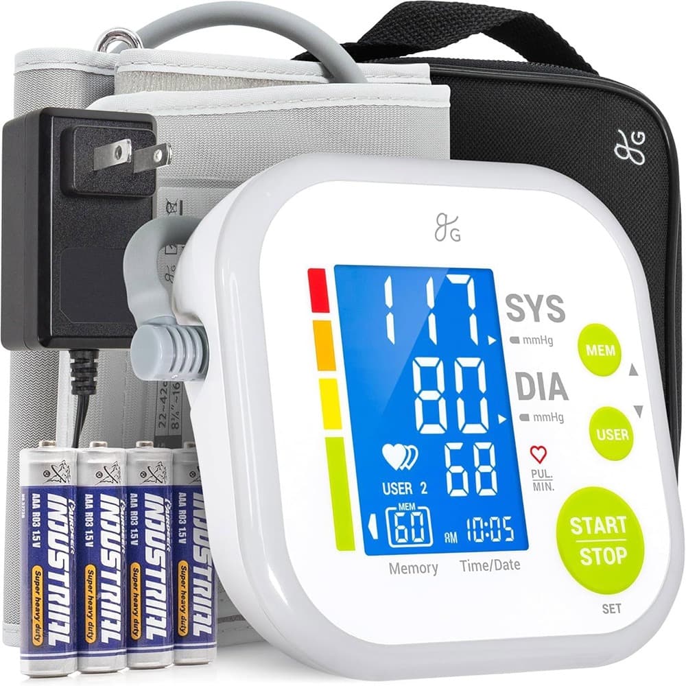 RTMB - Blood Pressure Monitor Kit with Premium Comfort Cuff, Wall Adapter - White