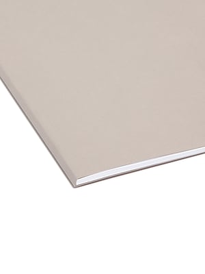 Alt View 4. Smead - TUFF Heavy Duty Reinforced Hanging File Folder, 3-Tab, Letter, 18/Box - Steel Gray.