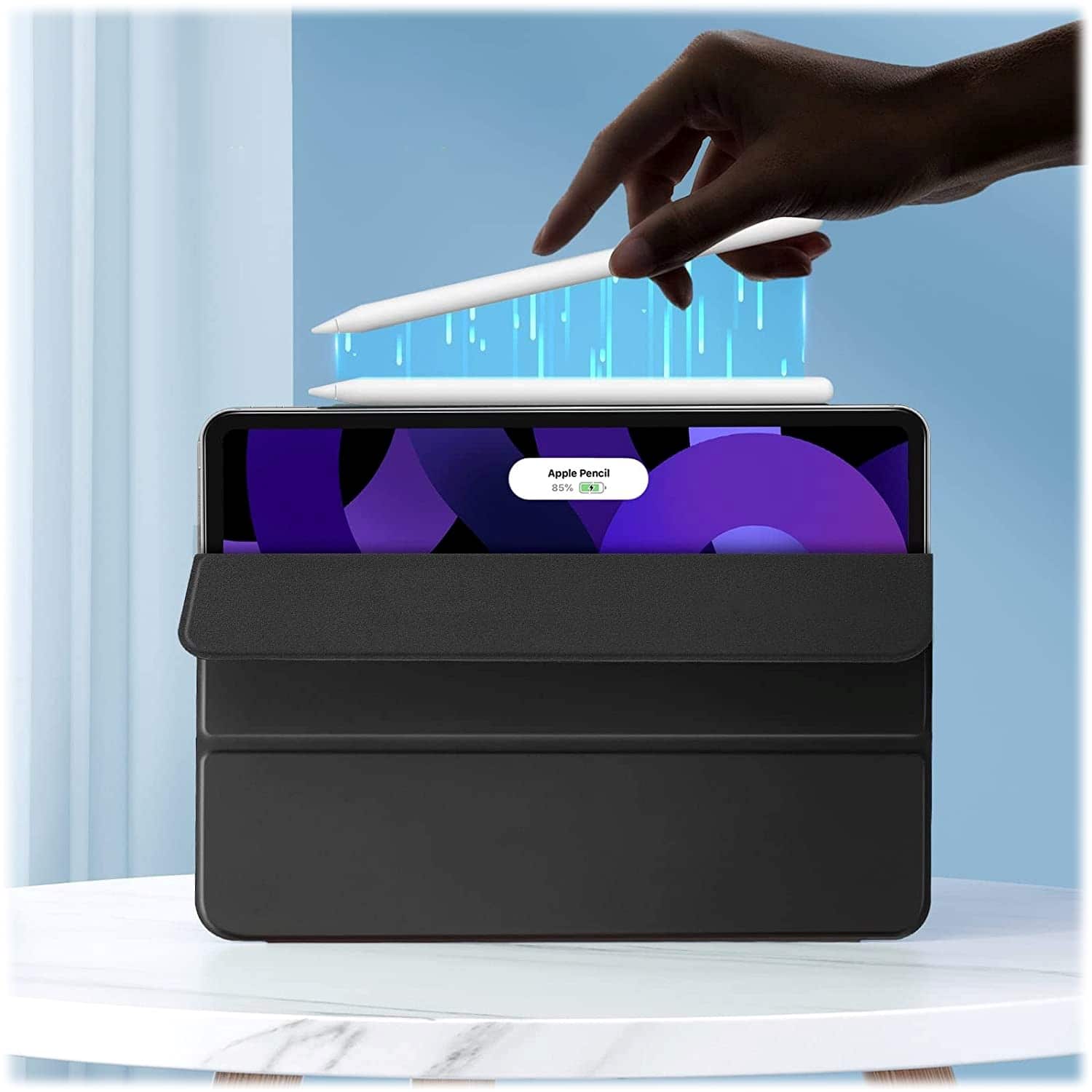 Alt View 13. SaharaCase - Venture Series Tri-Fold Case for Apple iPad Air 11'' M3/M2 and iPad Air 10.9'' (4th Gen and 5th Gen) - Black.