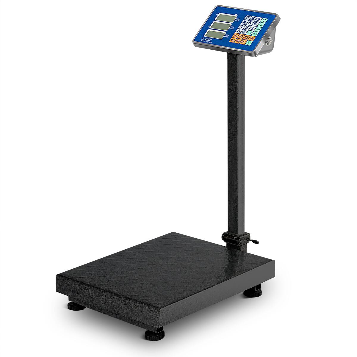 Alt View 8. Costway - Costway 660lbs Weight Platform Scale Digital Floor Folding Scale Postal Shipping Mailing - Silver.