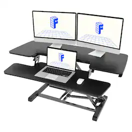 FlexiSpot - M7 Series 40"W Manual Adjustable Standing Desk Converter - Black