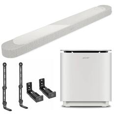 Front. Bose - Bose Lifestyle Ultra Soundbar, White.