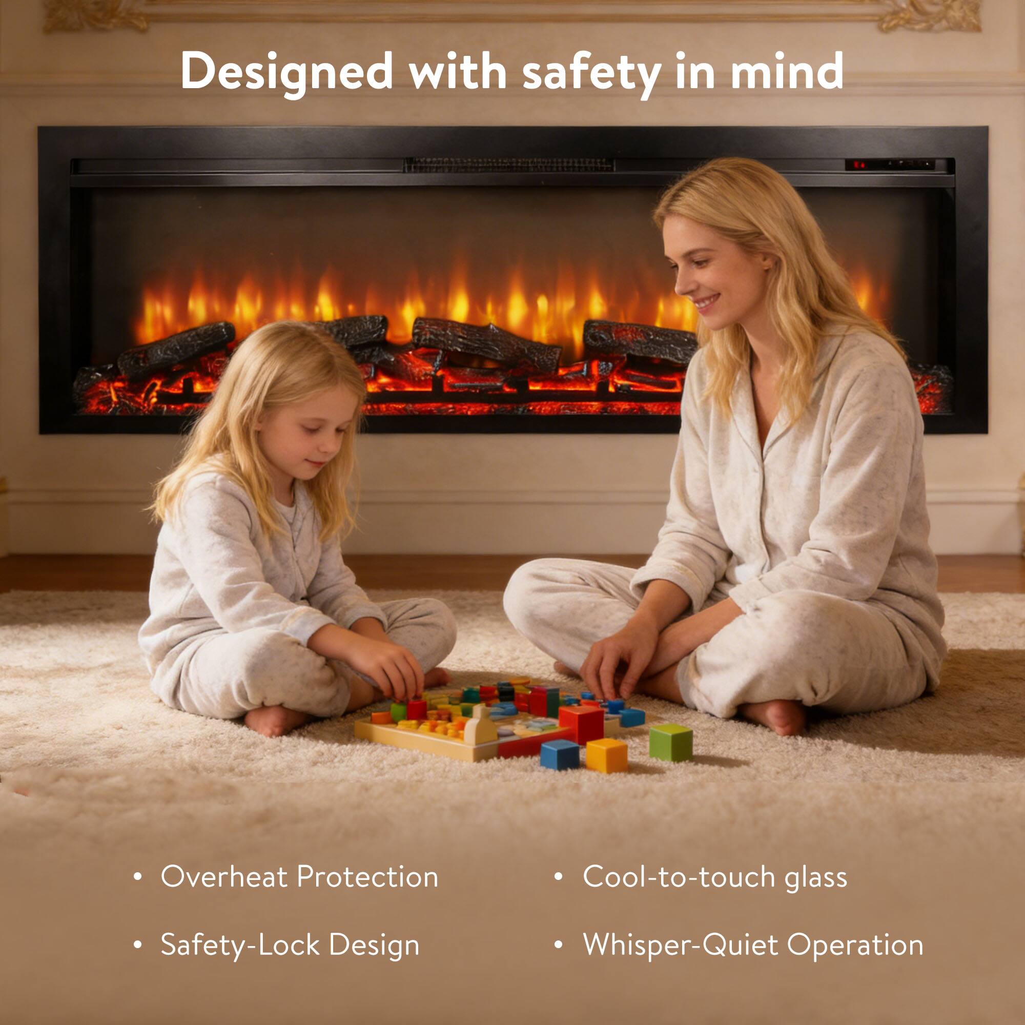 Designed with safety in mind

- Overheat Protection
- Safety-Lock Design
- Cool-to-touch glass
- Whisper-Quiet Operation