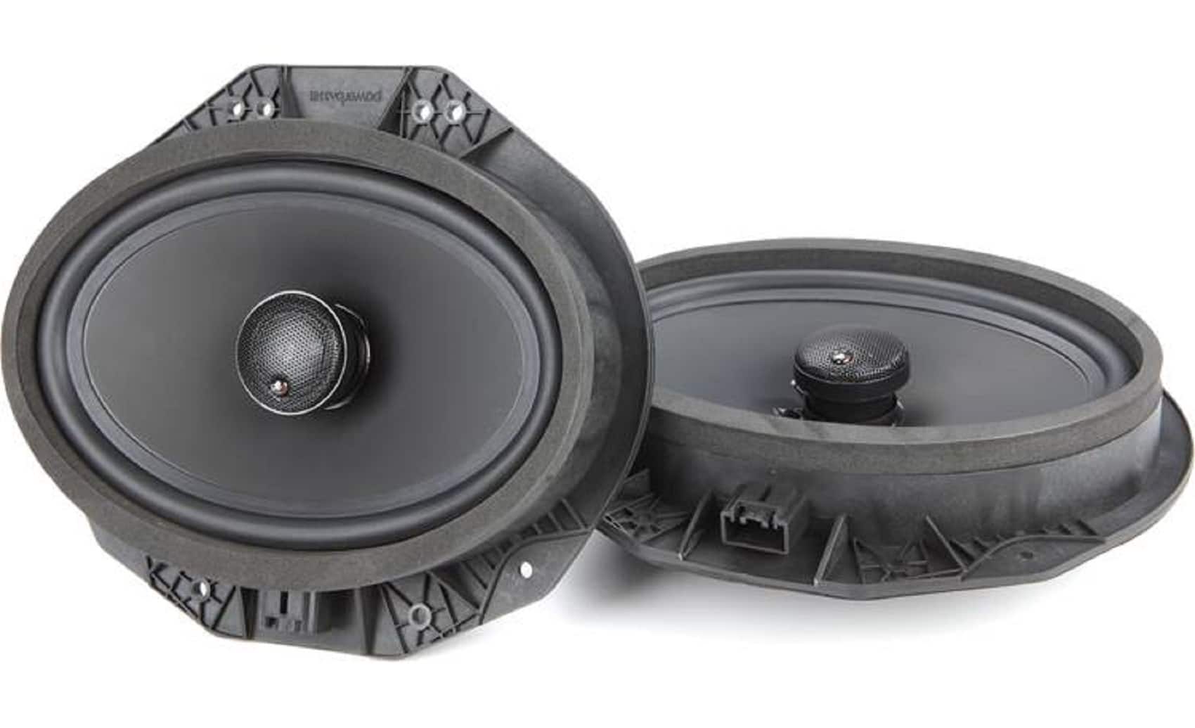 Front. Powerbass - OE Series 6x9in. 2-Way Coaxial OEM Replacement Speaker with Injection-Molded Polypropylene Woofer Cone - black.