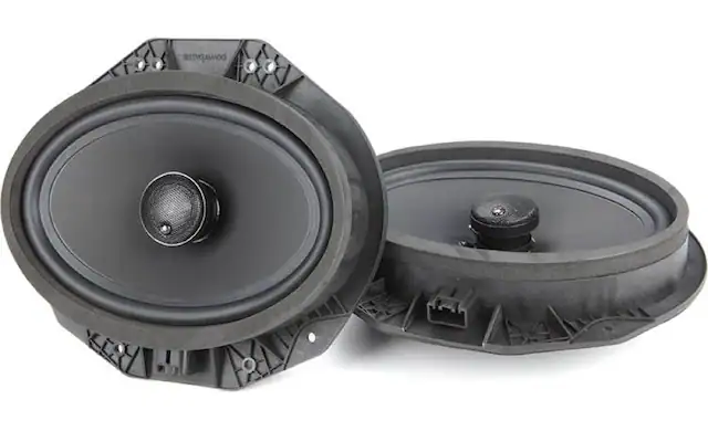 Front. Powerbass - OE Series 6x9in. 2-Way Coaxial OEM Replacement Speaker with Injection-Molded Polypropylene Woofer Cone - black.