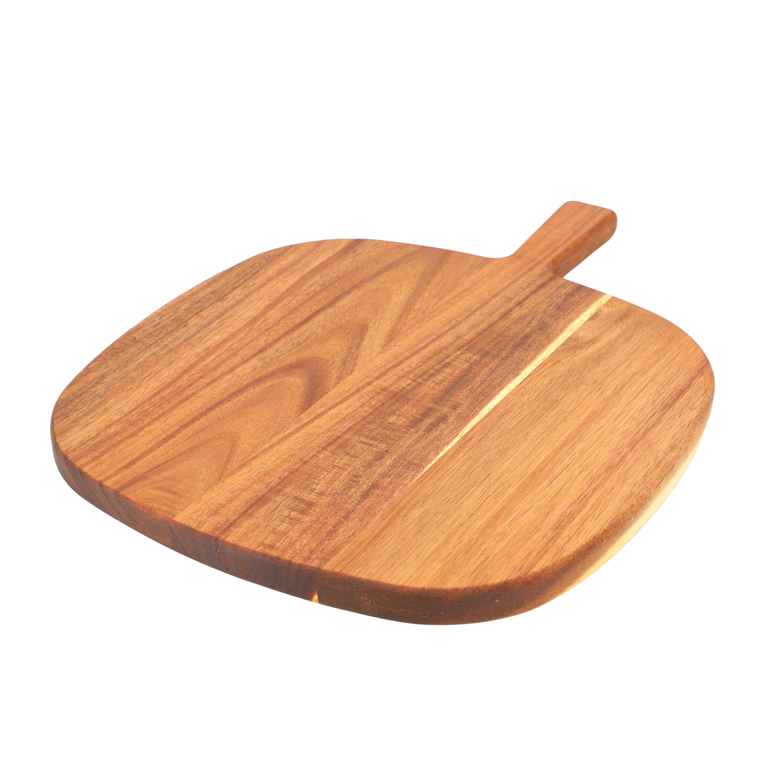 Alt View 6. MegaChef - MegaChef 13 Inch Acacia Wood Serving Butcher Cutting Board with Handle - Brown.