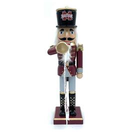 Santa's Workshop - Mississippi State Bulldogs 14" Bugler Nutcracker - Red