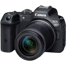 Canon - EOS R7 Mirrorless Camera with RF-S 18-150mm Lens Kit - Black