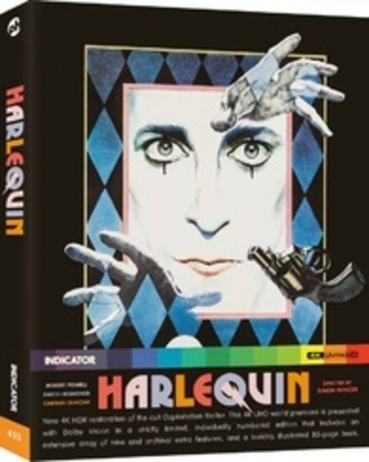 Front. Harlequin (aka Dark Forces) (Steelbook)   - 4K Blu-Ray.