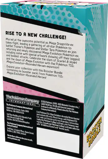 pokemon ascended heroes booster box Pack (1x Single Pack) along with an oversize lenticular card with dynamic artwork and four booster packs from the special Mega EvolutionAscended Heroes expansion.The Pokmon TCG Pokmon TCG: Mega EvolutionAscended Heroes