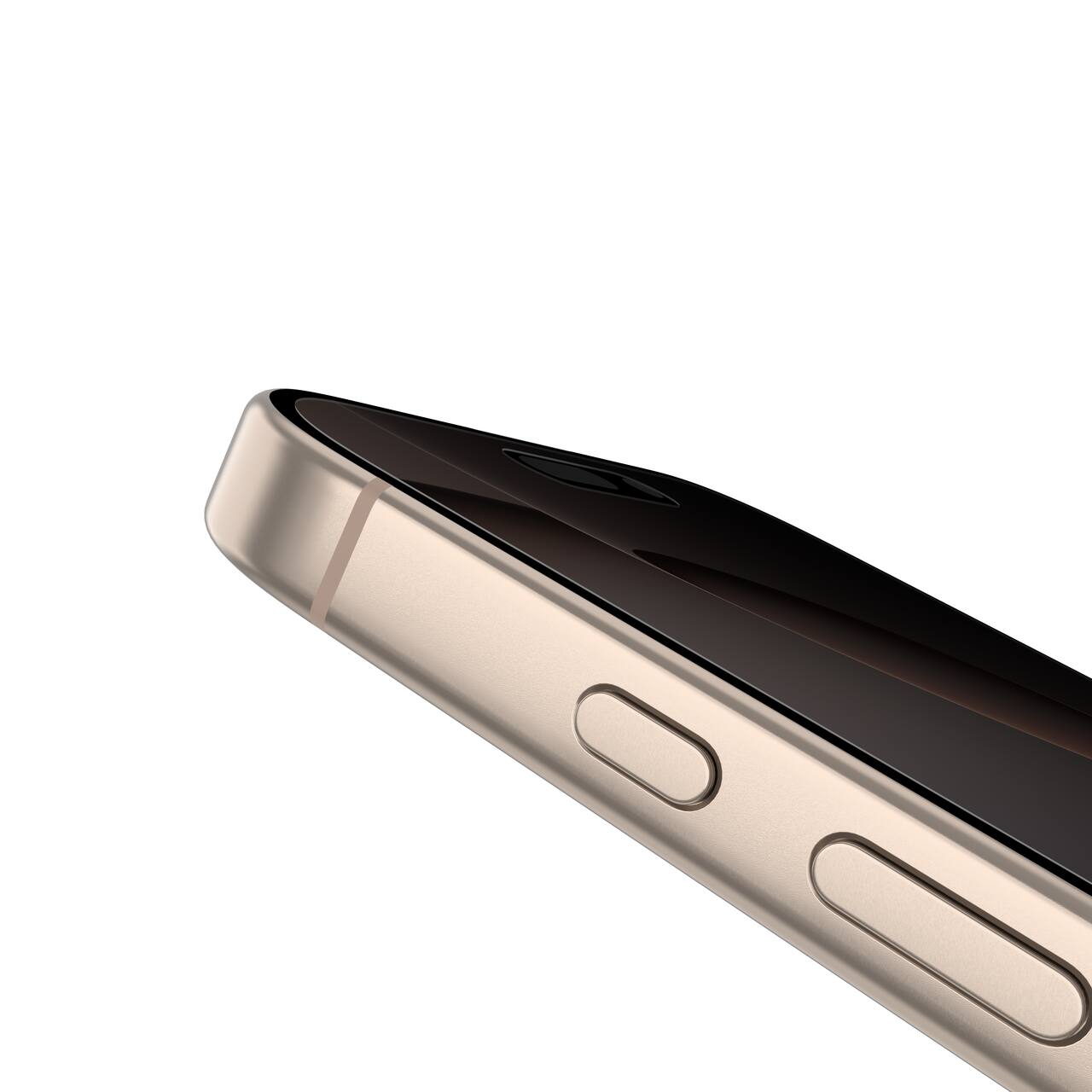 Left. Belkin - ScreenForce InvisiGlass Privacy Filter Screen Protector for Apple iPhone Air - Black.