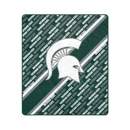 Pegasus - Michigan State Spartans 60" x 70" Diagonal Lined Wordmark Ultra Soft Blanket - Multicolor