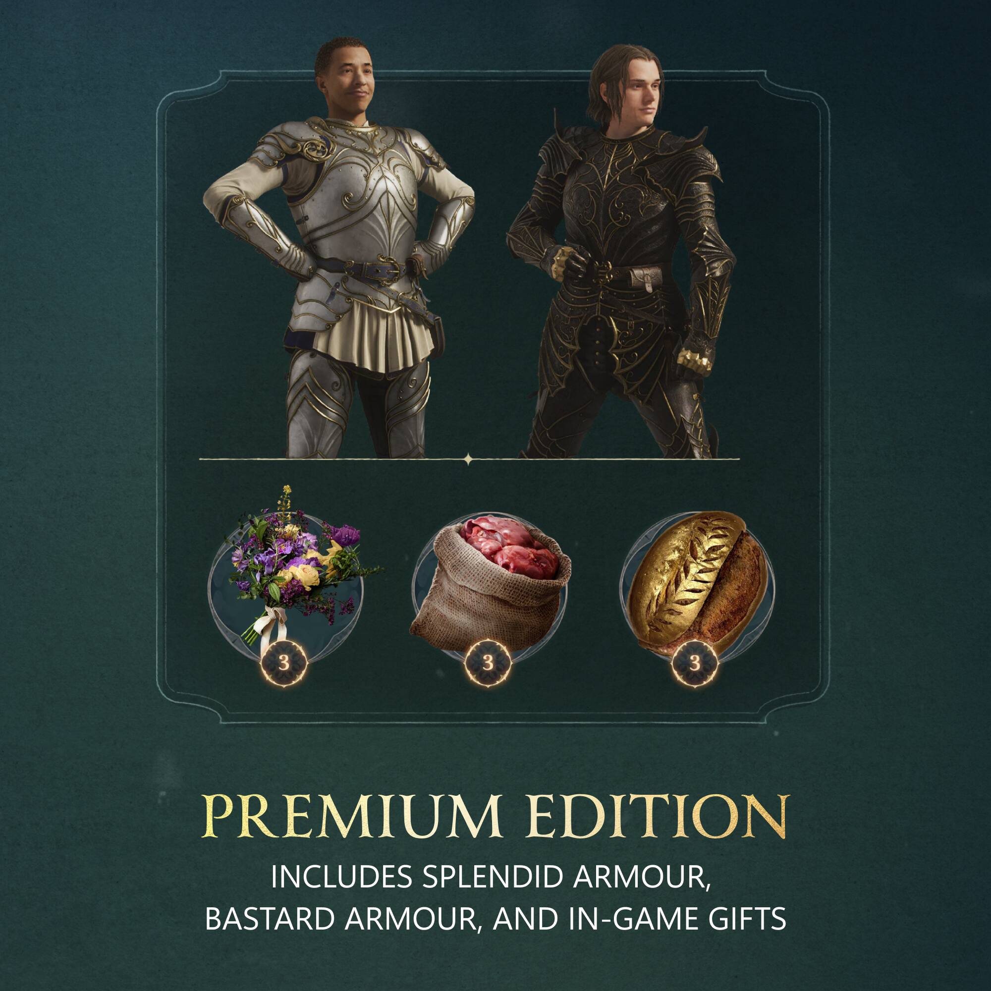 IM 3 3 3 PREMIUM EDITION INCLUDES SPLENDID ARMOUR, BASTARD ARMOUR, AND IN-GAME GIFTS