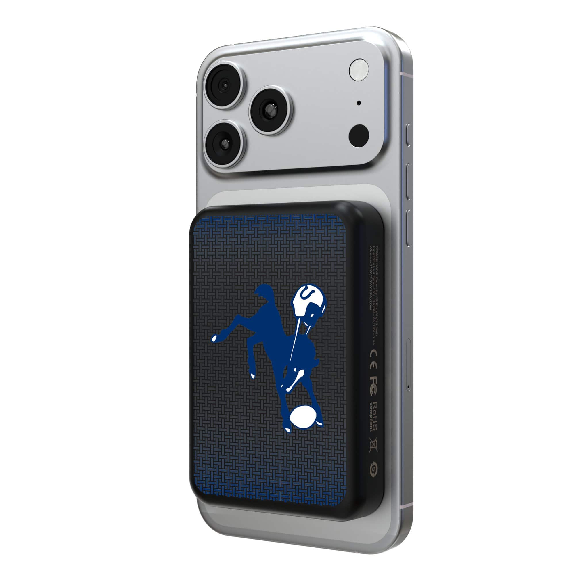 Keyscaper - Baltimore Colts Wireless Magnetic Power Bank - Black