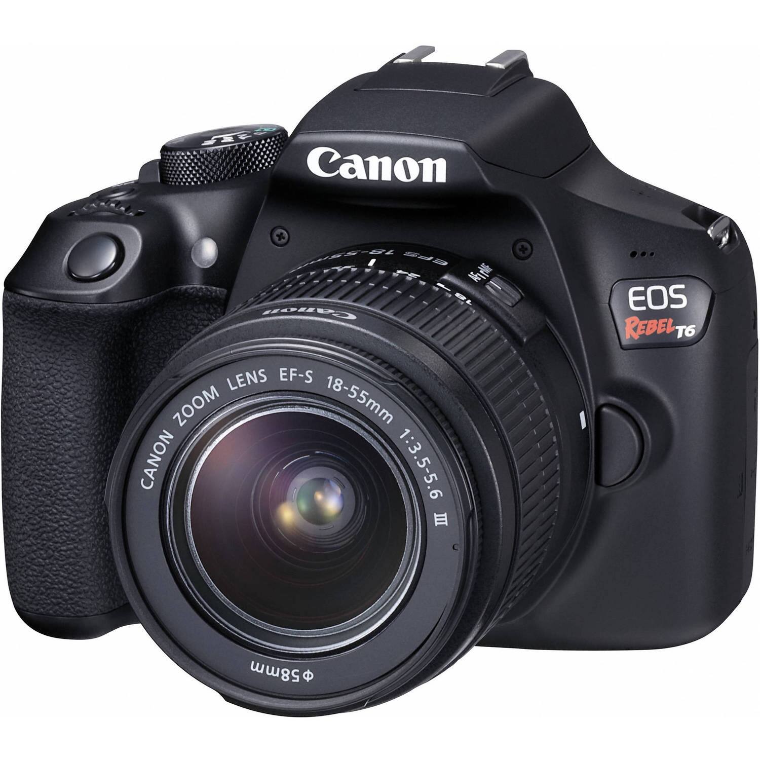 Canon EOS Rebel T6 with Canon Zoom Lens EF-S 18-55mm 1:3.5-5.6 III