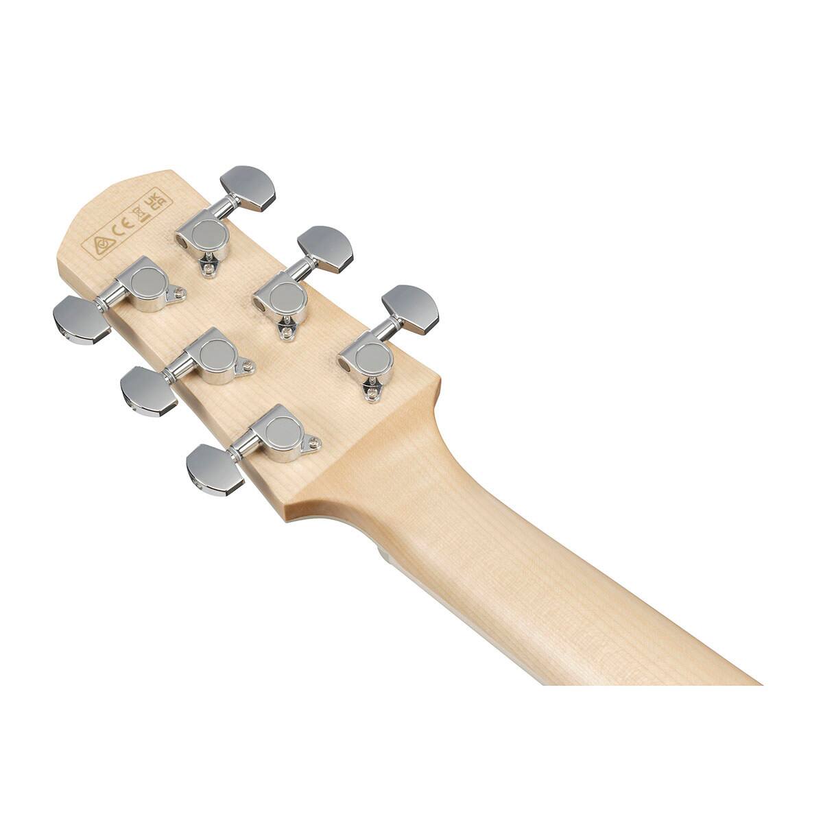 Alt View 8. Ibanez - Ibanez Advanced Acoustic Series AAD77M1E Acoustic Electric Guitar, Open Pore Antique White.