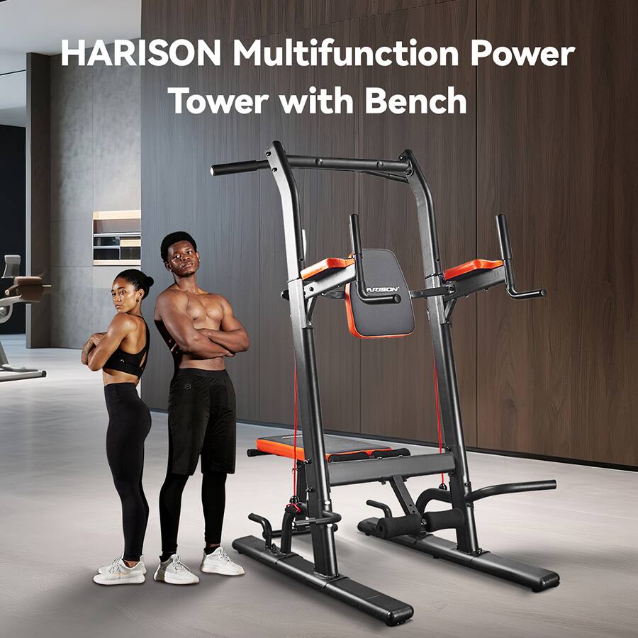 HARISON Multifunction Power Tower with Bench