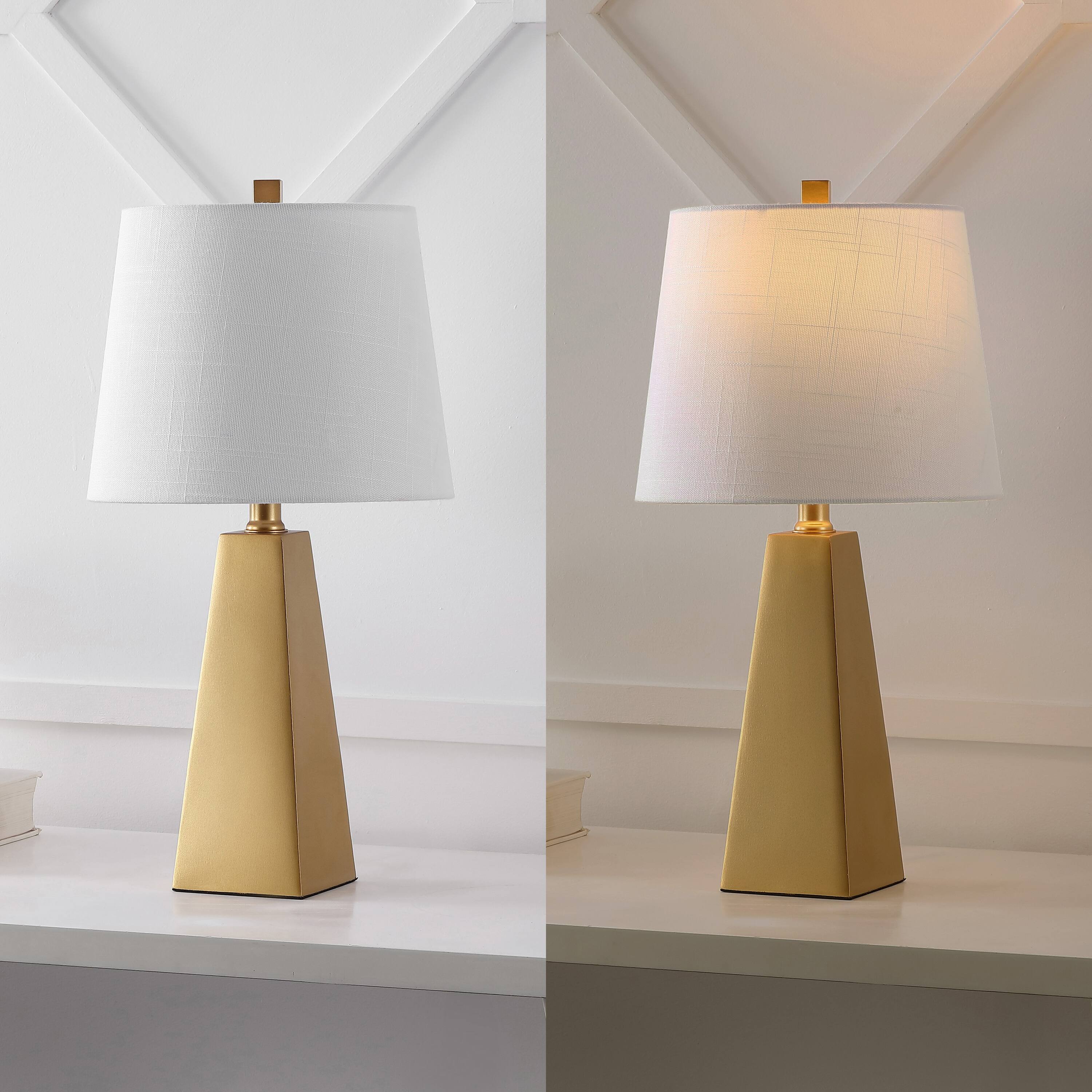 Alt View 4. Jonathan Y - Owen 20.5" Contemporary Resin LED Table Lamp, Gold Painting - Gold Painting.