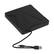 Alt View 4. Topteng - Portable External DVD Drive with USB 3.0 & Type-C - Ultra Slim CD/DVD Burner Writer for Laptop, Mac & PC - Black.