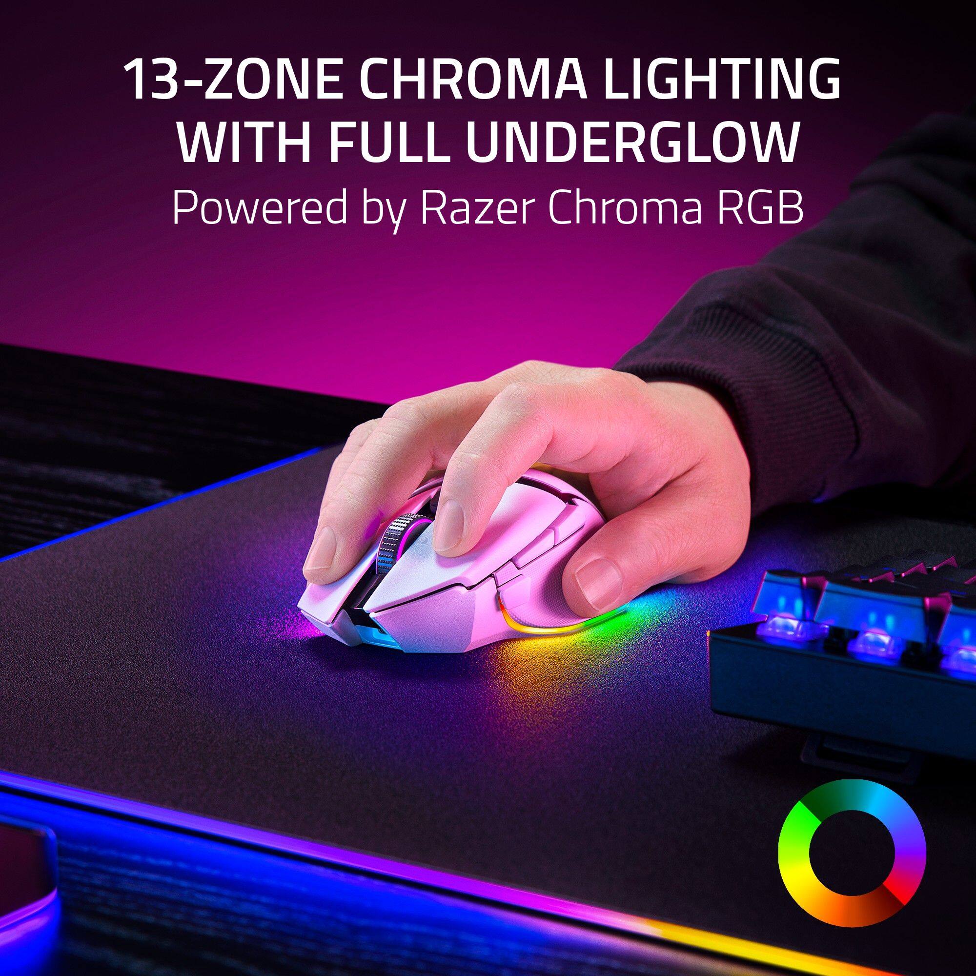13-ZONE CHROMA LIGHTING WITH FULL UNDERGLOW Powered by Razer Chroma RGB