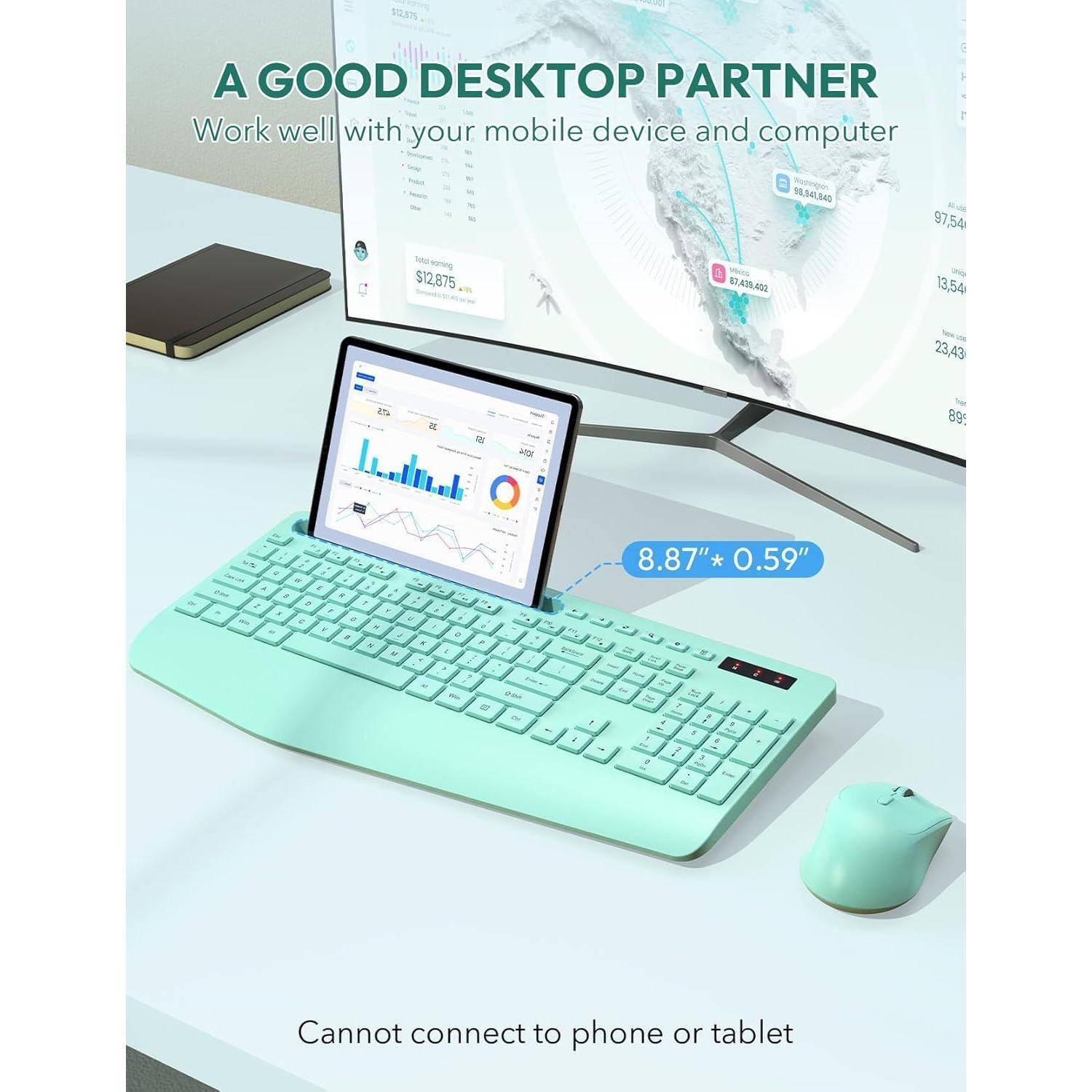 A GOOD DESKTOP PARTNER  
Work well with your mobile device and computer  

$12,875  

8.87" * 0.59"  

Cannot connect to phone or tablet