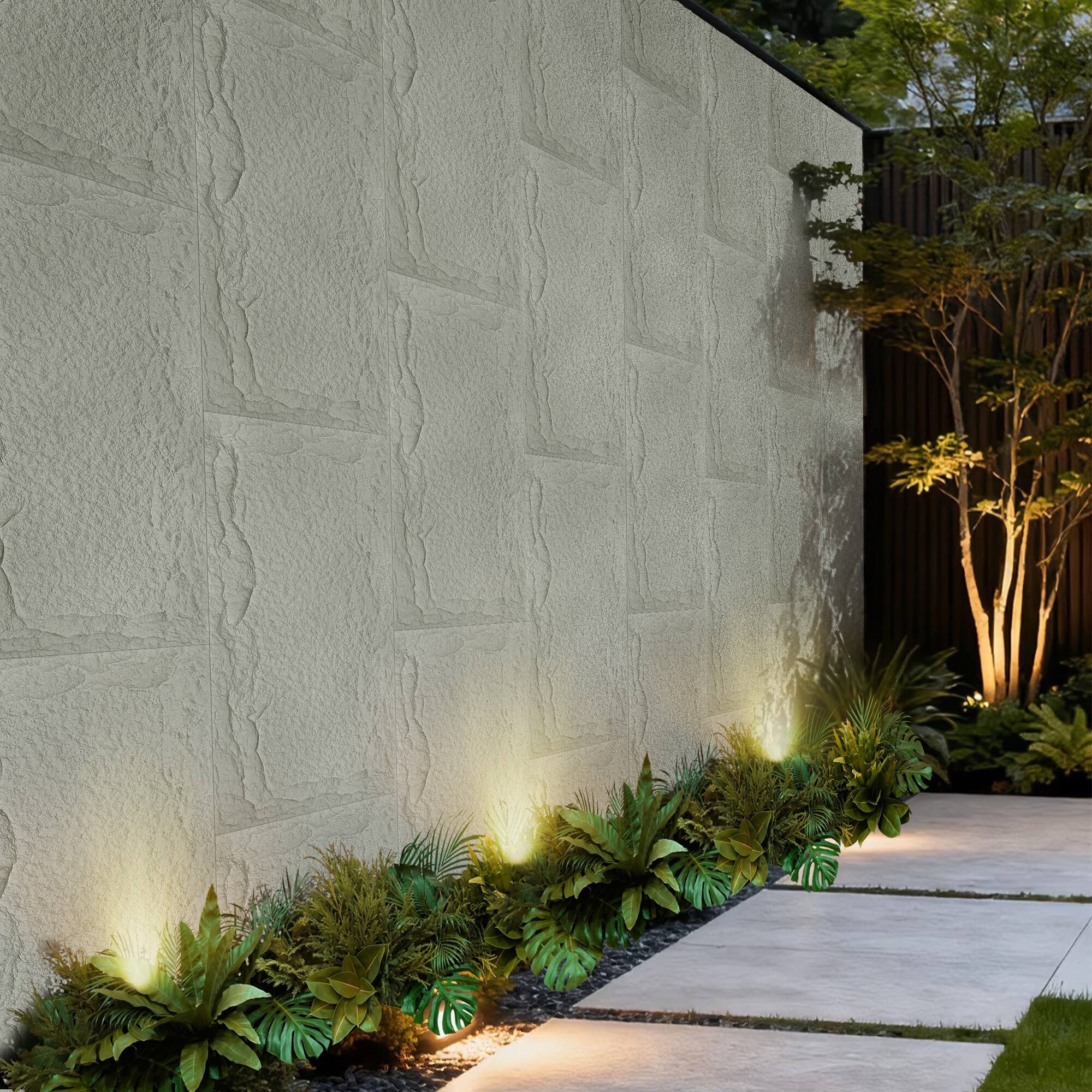 Alt View 2. Boyel Living - 8-Pack 23.62-in x 47.24-in Natural 3D Faux Stone Polyurethane Wall Panel - Natural.