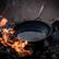 Left. Alva - Alva Artist 2-Piece Carbon Steel Fry Pan Set – Pre-Seasoned (9.5" & 11") - Blue.