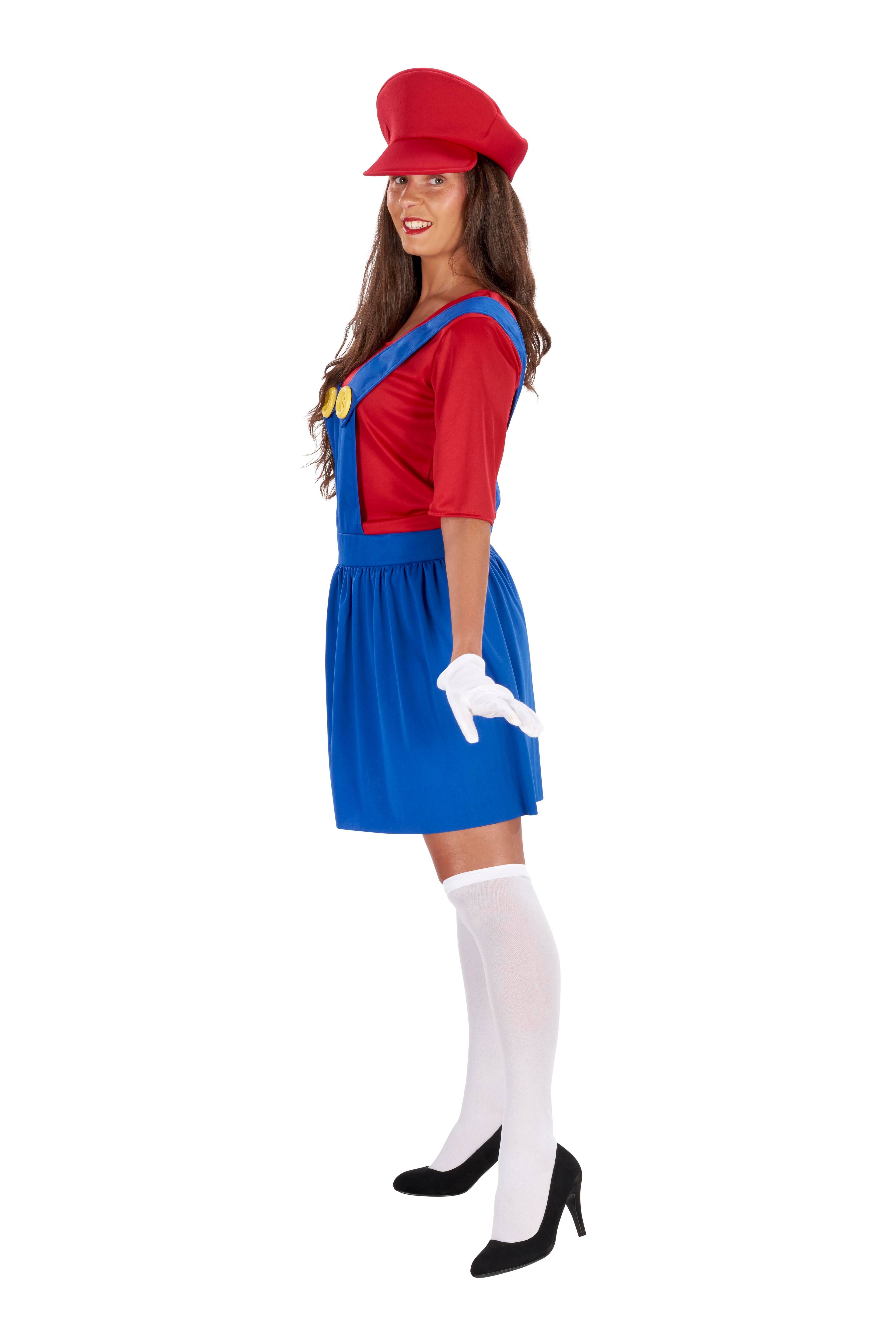 Alt View 10. Orion Costumes - Super Mario Inspired Red Plumber Adult Dress Costume | Medium - Red.