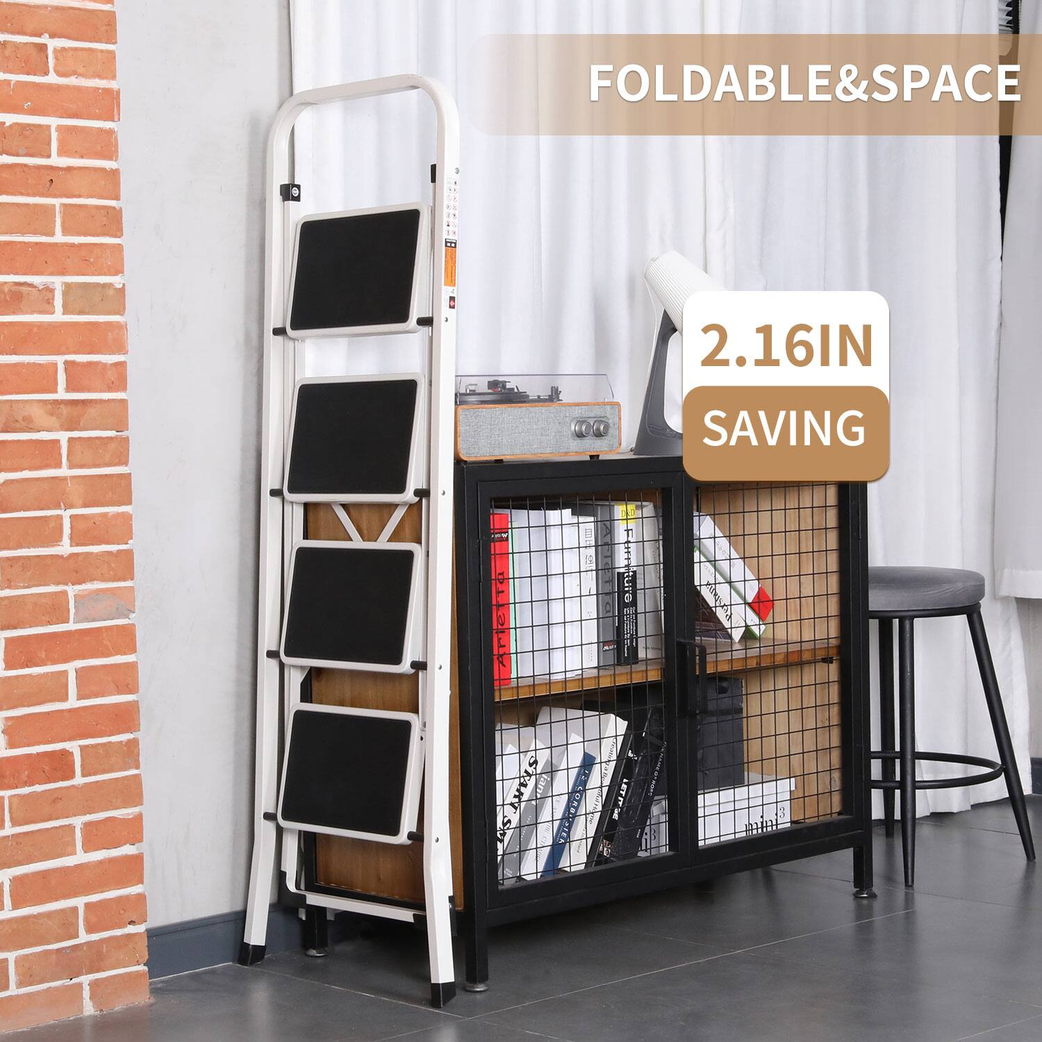 FOLDABLE&SPACE  
2.16IN SAVING
