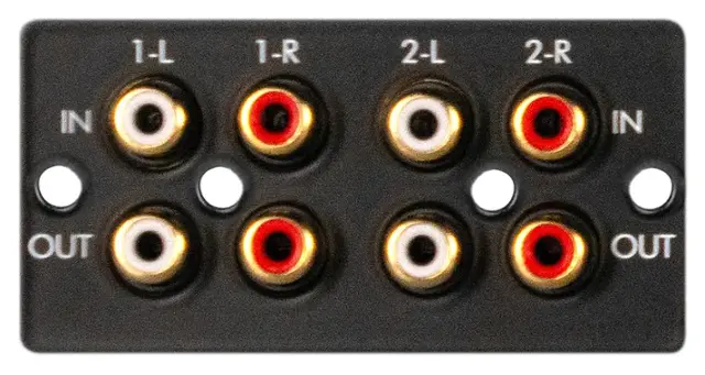 Front. Sonance - MKIII ANALOG INPUT MODULE  - Analog Card for DSP MKIII Amplifiers (Each) - Black.