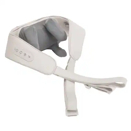 Front. Cluzine - Mini Cordless Neck Shoulder Massager with Heat for Back Muscle Relax Hands-Free Home Use.