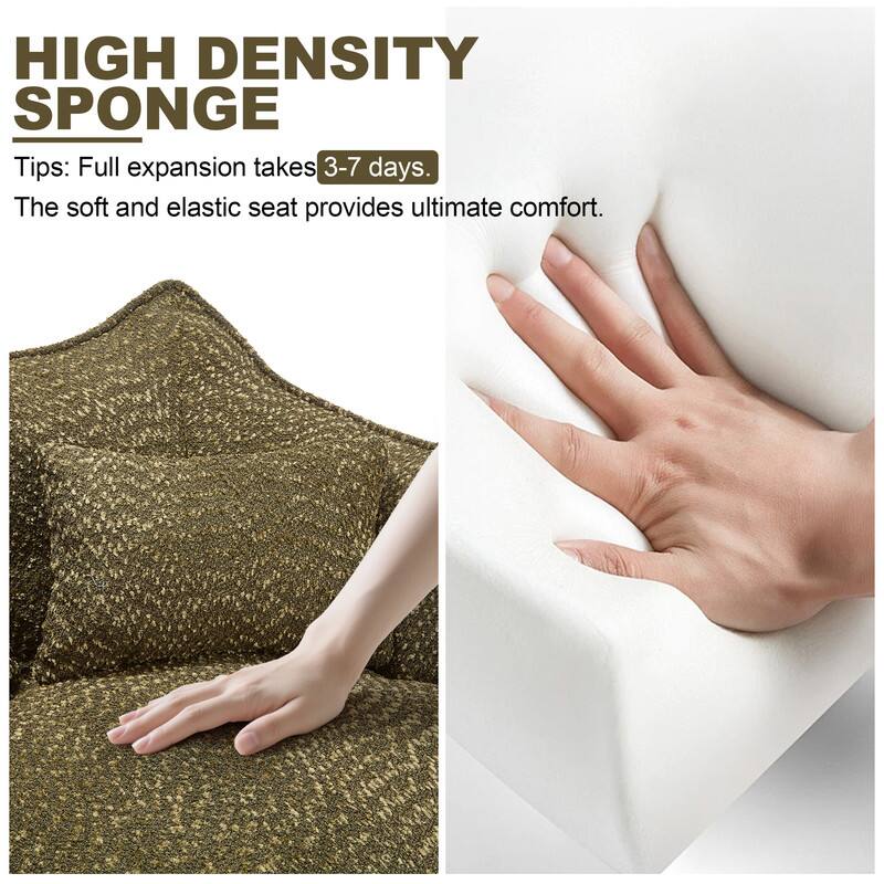 HIGH DENSITY SPONGE

Tips: Full expansion takes 3-7 days. The soft and elastic seat provides ultimate comfort.