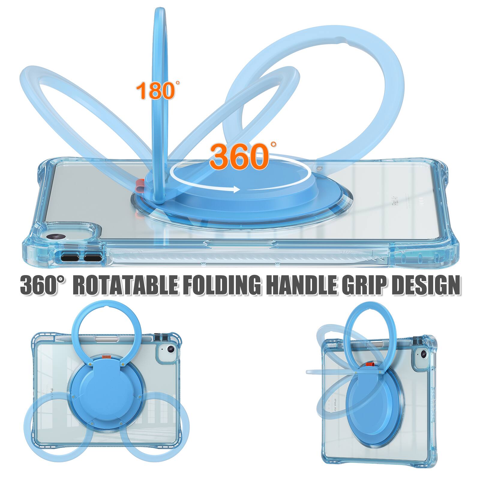 360° ROTATABLE FOLDING HANDLE GRIP DESIGN