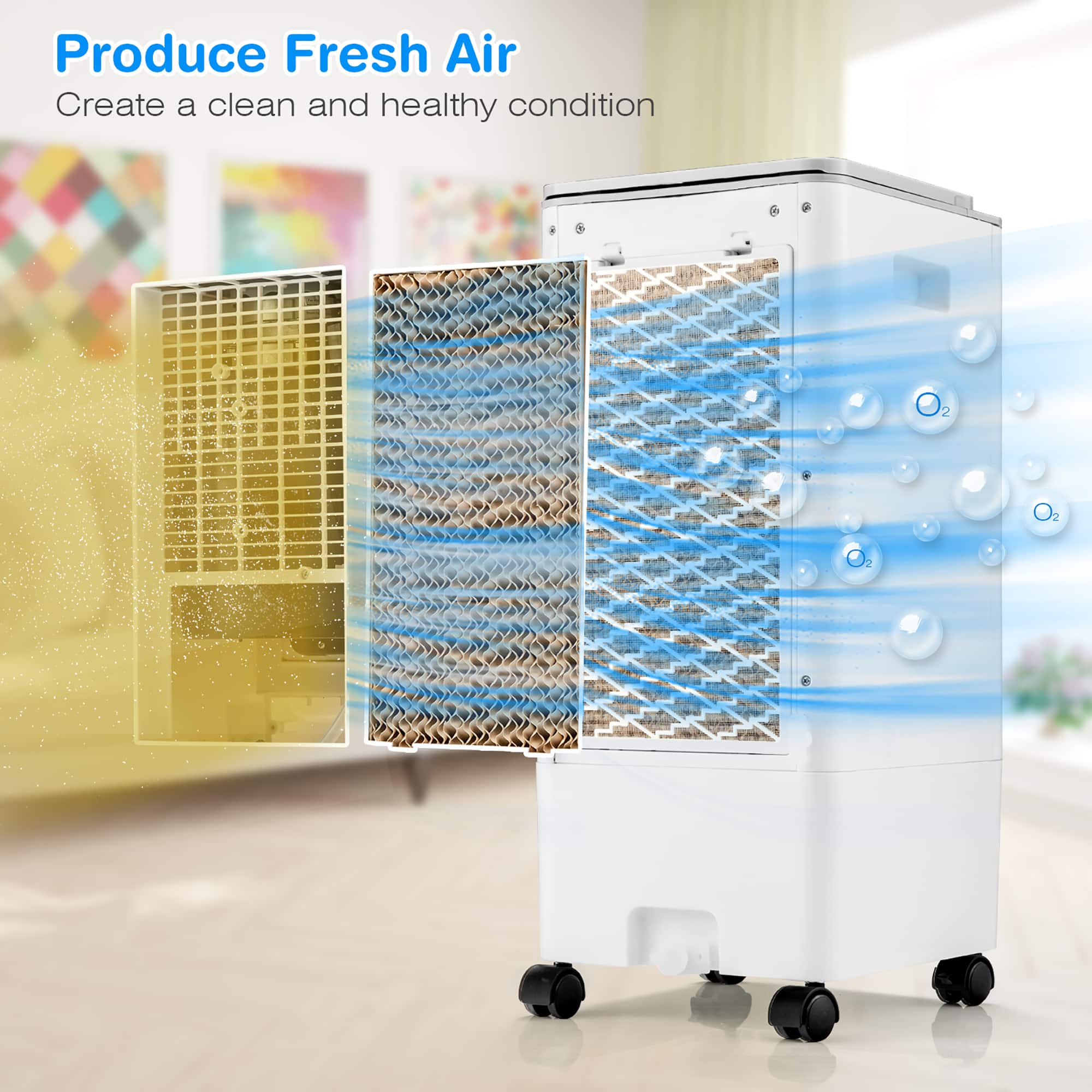Produce Fresh Air: Create a clean and healthy condition.