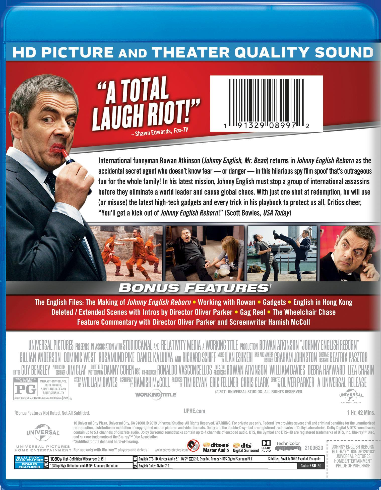 Angle. Johnny English Reborn (Blu-ray New Box Art) [Blu-ray].
