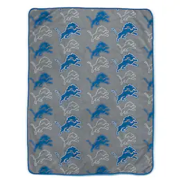 Pegasus - Detroit Lions 66" x 95" Oversized Logo Roll Ultra Cozy Blanket - Multicolor